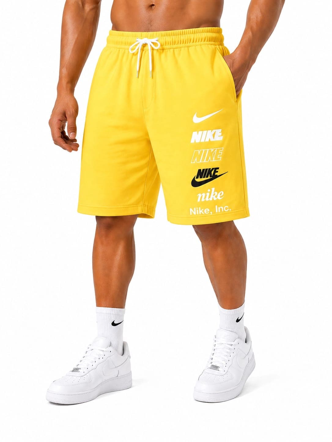 Pantalonetas Nike hombre vista lateral — dobladillo reforzado, larga durabilidad, Kikluxe Colombia