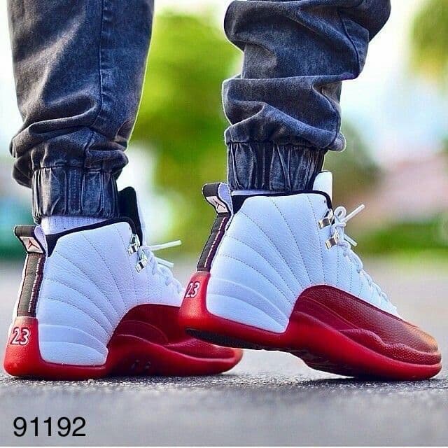 Zapatillas Air Jordan 12 White Cherry Red al por mayor Colombia 2026 - tenis basquet Kikluxe Triple AAA precio mayorista 115000 COP