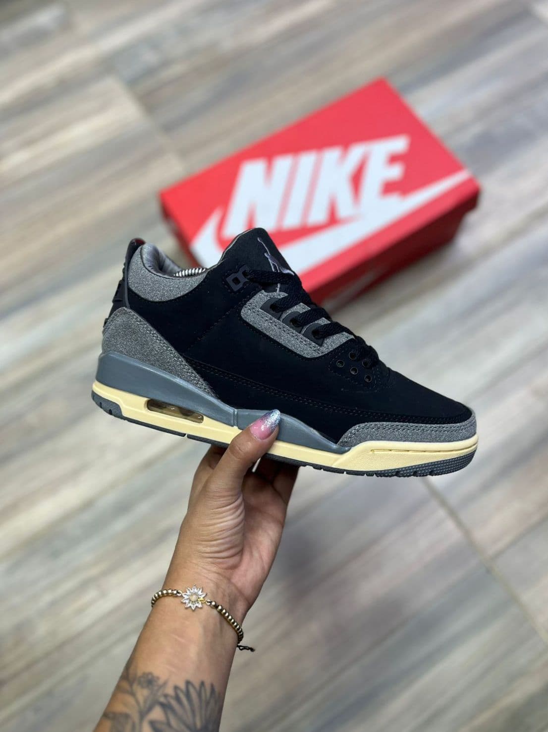 Tenis Jordan Retro 3 importado Colombia 2026 — réplica triple AAA cuero genuino Jumpman air unit, Kikluxe mayorista Bogotá Medellín Cali sin mínimo dropshipping sneakerhead streetwear