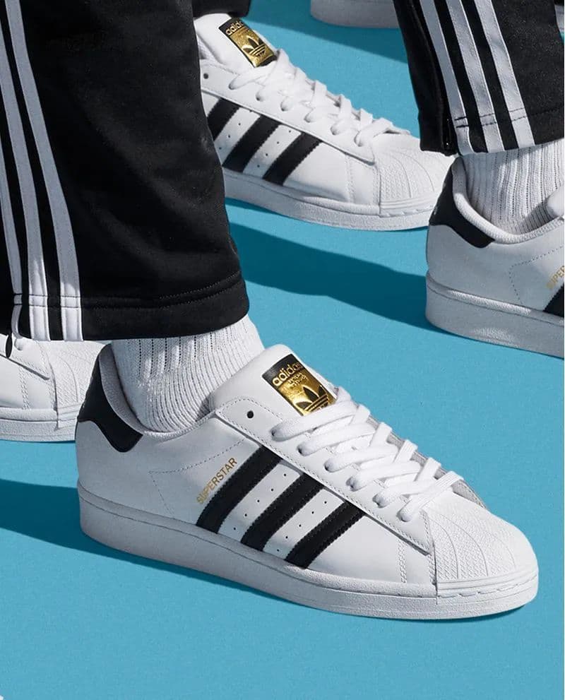 Adidas Superstar réplica AAA careperro Colombia 2026 — calidad premium 1:1 cuero genuino punta de concha shell toe suela goma espiga Kikluxe mayorista sin mínimo dropshipping desde $88.000 COP